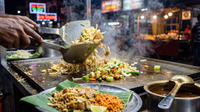 Sri Lankan Kottu Roti Live Station