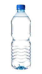 Naklejka premium Plastic water bottle isolated on transparent background