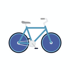 Fototapeta premium Blue Bicycle Illustration