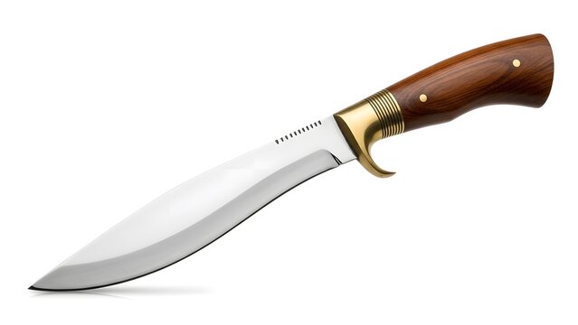 Elegant Hunting Knife with Wooden Handle