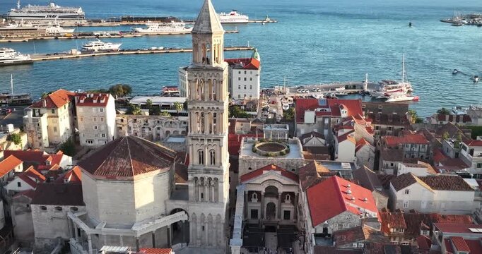 Ancient Peristyle square in Split old town