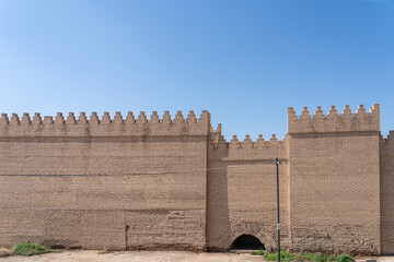 View of Ruins of Processional street of ancient Babylon, Hillah, Iraq