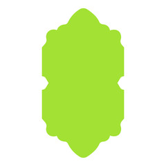 Ornate Lime Green Label