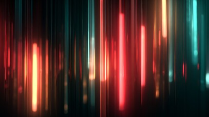Colorful Vertical Light Stripes Abstract Background