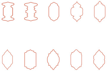 Ornate Decorative Outline Frame Set