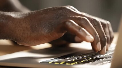 Closeup of hands typing supportive messages in an online LGBTQ+ forum highlighting virtual connection and empathy.