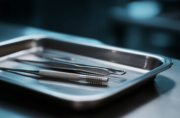 Close-up of Precision Dental Implant Surgical Tools