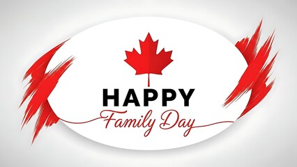 Happy family day in canada