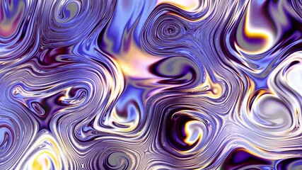 Iridescent abstract colorful background, 3d render, holographic foil, liquid petrol surface, ripples, metallic reflection, esoteric aura, psychedelic animation, seamless loop - Powered by Adobe