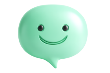 planet icon inside chat bubble with orbit ring