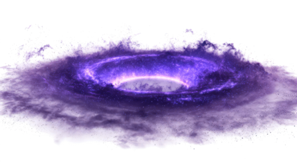 Purple Cosmic Energy Ring Abstract Explosion