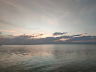 Fototapeta premium sunset over the sea