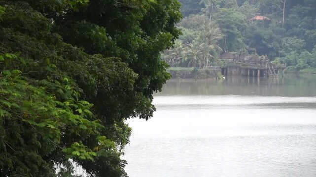 Water Dam at " Telaga Tunjung , in Tabanan regency of Bali