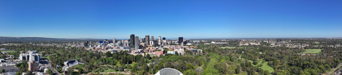 Aerial panorama of Adelaide South Australia
