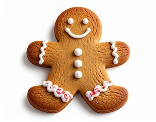 gingerbread man isolated on white