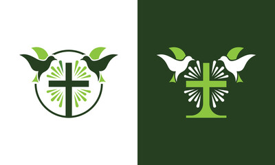 Dove Cross logo design