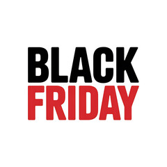Black Friday sale shopping event logo