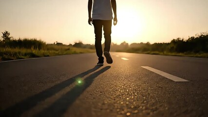 calm-walk-empty-road-morning-freedom-journey