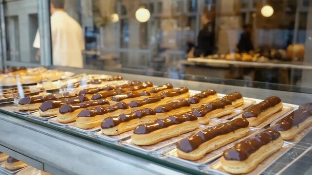 Eclairs in Paris.
