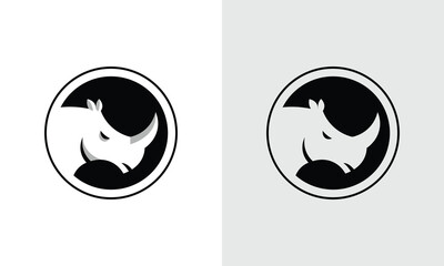 Rhino Head logo design