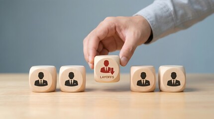 Businessman choosing favourites concept