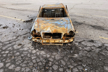 Burnt car