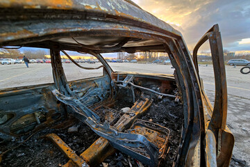 Burnt car
