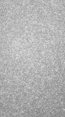 Fototapeta premium Silver Glitter Texture Background with Bright Sparkle, Luxury Abstract Shimmering Stars vertical social media design element