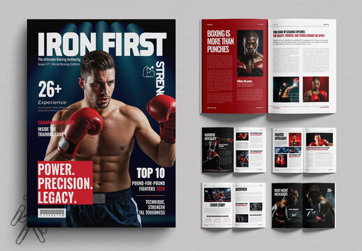 Boxing Magazine Template