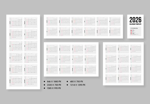 Minimal 2026 Calendar Template for Modern Planning