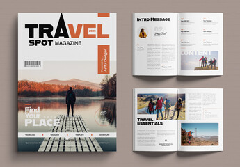 Travel Spot Magazine Template