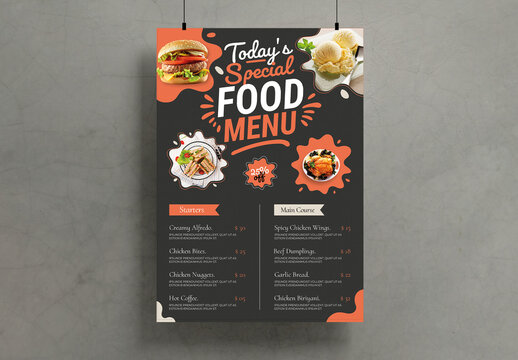 Special Food Menu Template