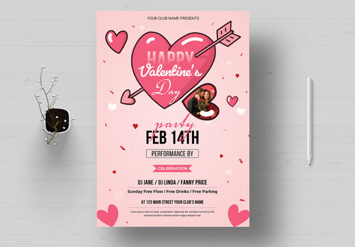 Valentine Flyer Layout