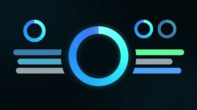 3d render of a blue key label