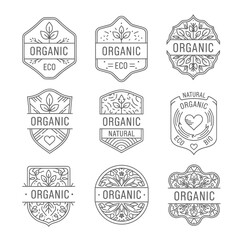 Obraz premium Collection of Organic Labels and Badges.