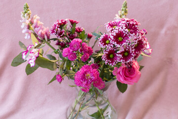 bouquet of pink roses
