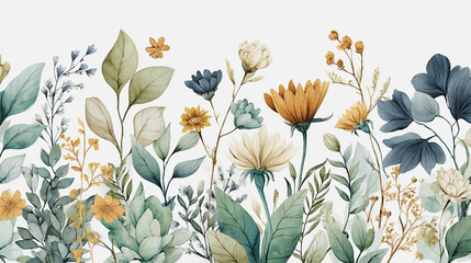 watercolor botanical rose flowers texture template background.Elegant wedding invitation card background . Minimal hand painted Design for wedding or Valentine's Day