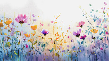 watercolor botanical rose flowers texture template background.Elegant wedding invitation card background . Minimal hand painted Design for wedding or Valentine's Day