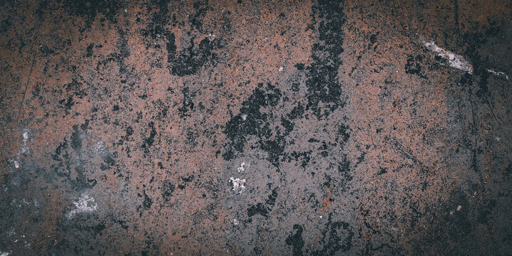 Rusty concrete texture background with rough grunge effect