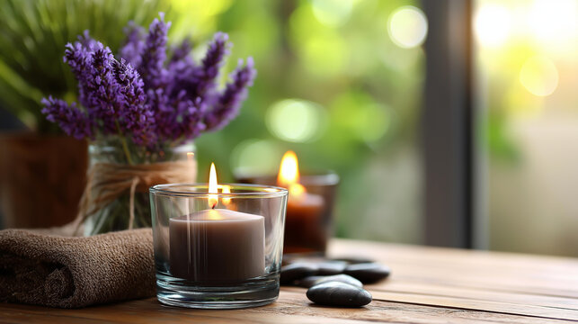 Self care day background, wellness occasion visualization, personal pampering setting, relaxation day atmosphere, self-love celebration environment, with copy - Powered by Adobe