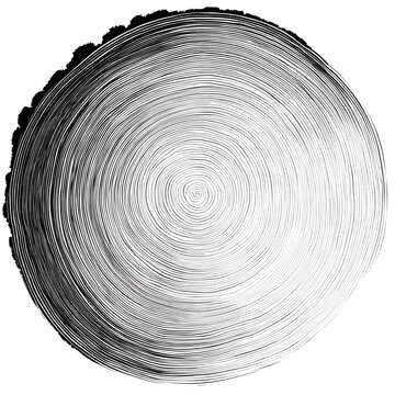 Wood texture ring pattern inspired by tree growth rings topographic line logo editable stroke