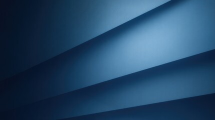 Modern blue abstract presentation background with layered shadow shapes