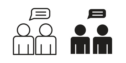 Consulting icons vector design template simple and clean