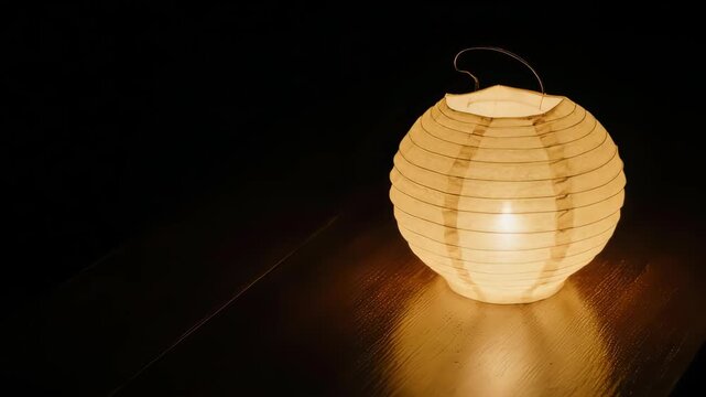 Chinese lantern new year in black background minimalist copy space