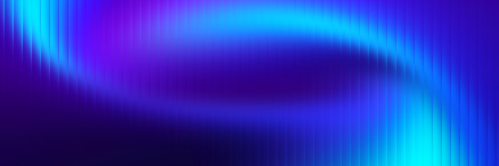 Abstract vibrant blue and purple fluid nebula with glowing cyan edges on dark ribbed background, smooth energetic flow © Ontime Resource