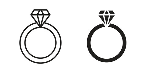 Ring icons vector design template simple and clean