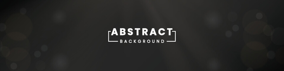 LinkedIn bander design Dark Abstract Background with Bokeh Light Effects 
