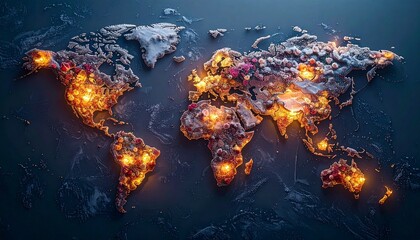 “Illuminated Earth: Global Hotspots in Light”