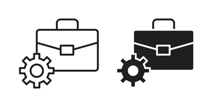 Work experience icons vector design template simple and clean