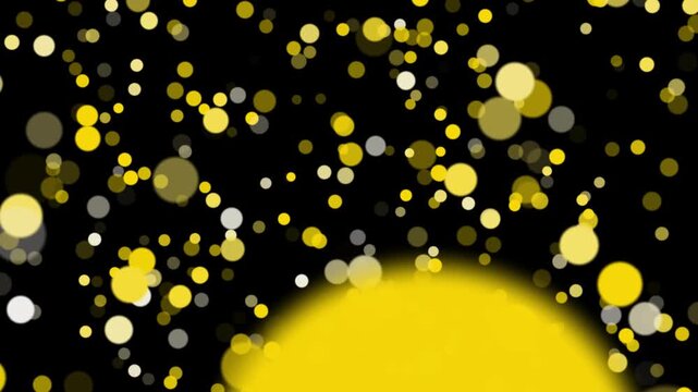 gold dust bokeh particles background. fairy dust shimmer particles, perfect for video effects, transitions, festive design, Bokhe Particle Flaying On Dark Background. Particle Floating